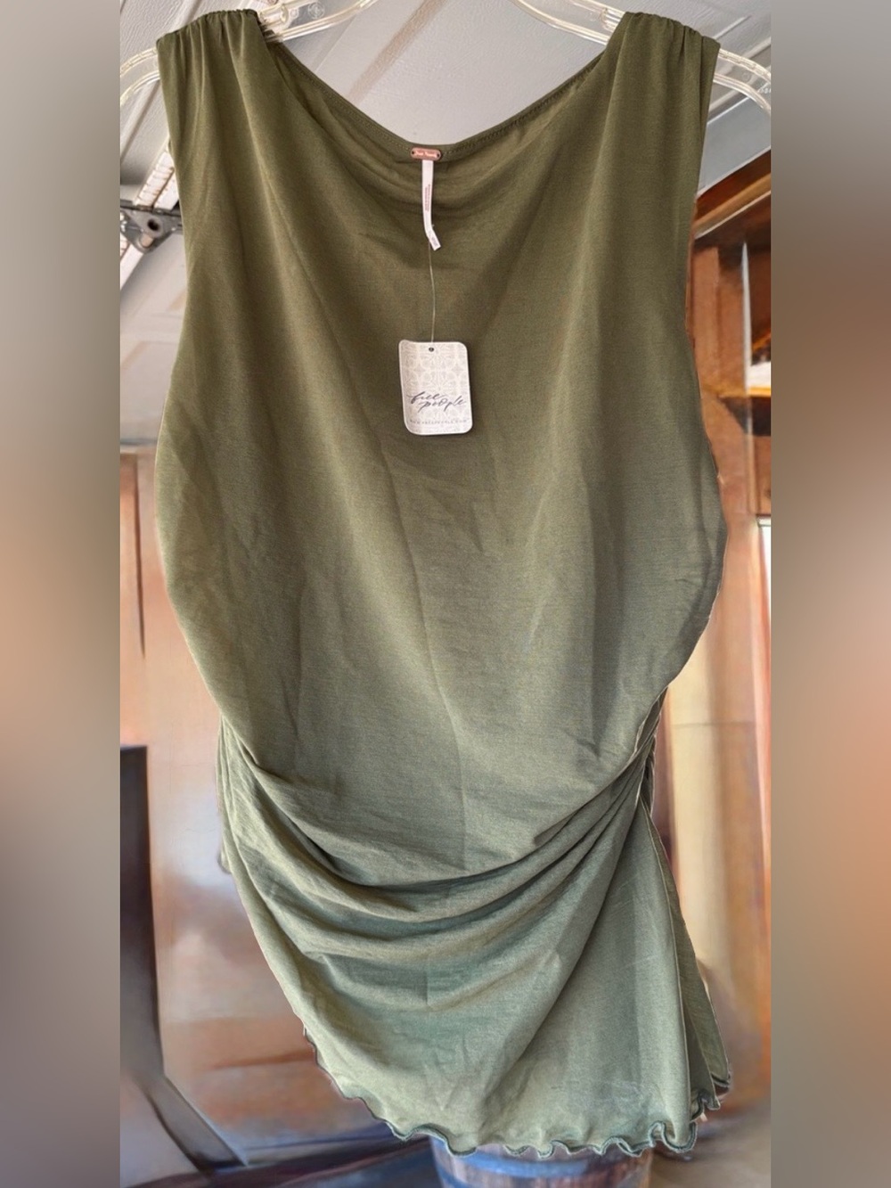 Free People Ruched Tank Top